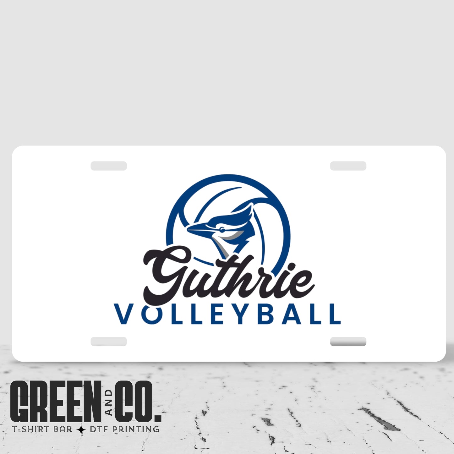 Guthrie Volleyball License Plate