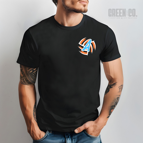 Aspire Pocket Logo - Black Unisex Tee