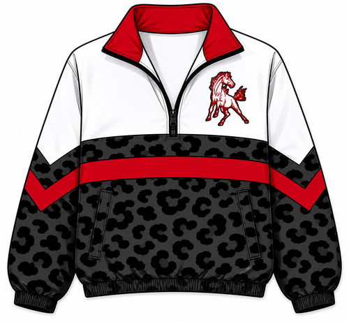 Black Leopard Windbreaker - Frontier