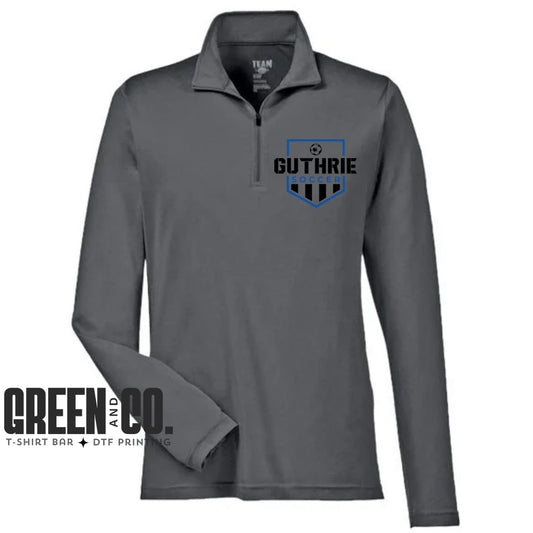 Quarter Zip Guthrie Soccer Logo