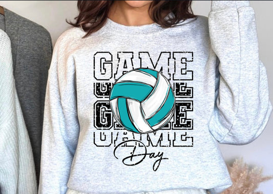 Vball Teal Game Day
