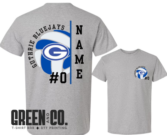Customized Volleyball Tee