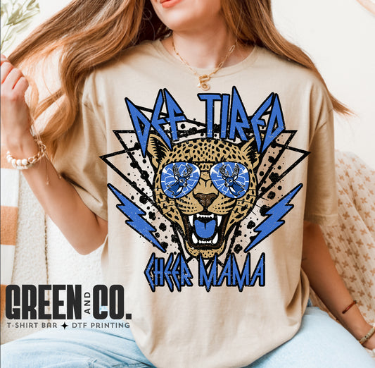 Def Tired Cheer Mom Tee