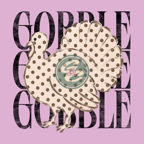 Polka dot Gobble- DTF